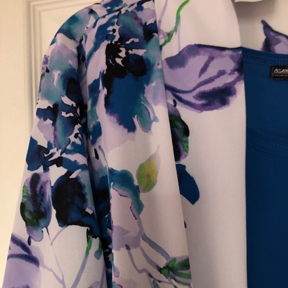 Beautiful Sheer, Open Front Jacket With 2 Colour Ccordinated Blouses - Picture 5 of 11